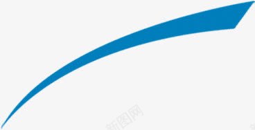 蓝色向上弧形彩带png免抠素材_新图网 https://ixintu.com 弧形 彩带 蓝色