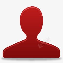 用户红色图标png_新图网 https://ixintu.com black customer face person red user 人 客户 用户 的脸 红色的 黑色的