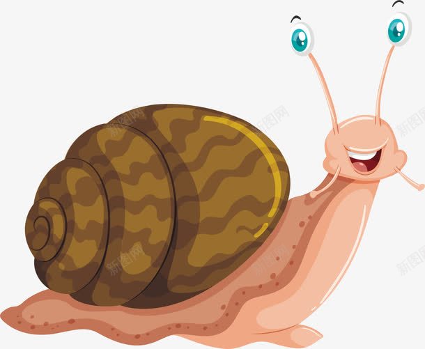 粉色卡通蜗牛png免抠素材_新图网 https://ixintu.com 卡通蜗牛 幼教 矢量素材 粉色蜗牛 蜗牛