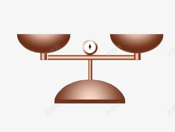 天平psd免抠素材_新图网 https://ixintu.com 天平 度量衡 水平称 黄色