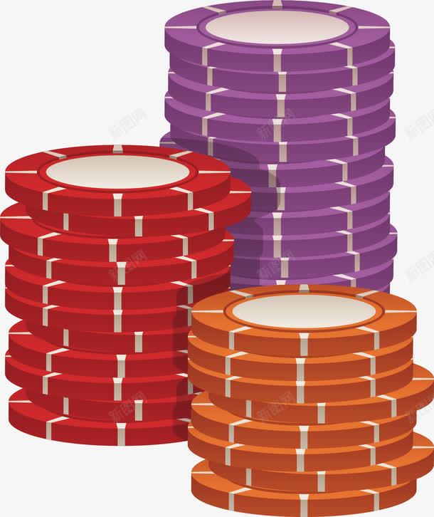 三色赌博筹码png免抠素材_新图网 https://ixintu.com 三色 矢量素材 筹码 赌场 赌本