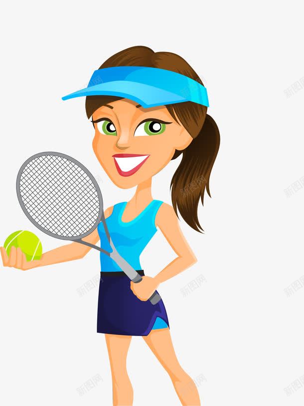 网球png免抠素材_新图网 https://ixintu.com 网球 美女 运动员
