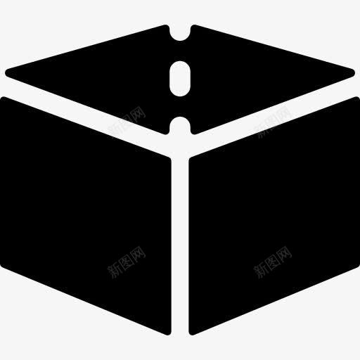 纸板箱没有盖子图标png_新图网 https://ixintu.com 包装 盒 纸板