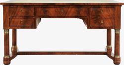 木式古典书桌素材