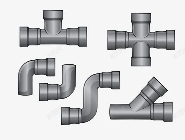 水管接口png免抠素材_新图网 https://ixintu.com 十字接口 接口 水管 管道