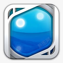 蓝色iPhone质感圆角图标png_新图网 https://ixintu.com iphone png 图标 圆角 蓝色 质感