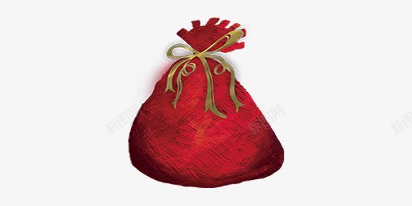 卡通手绘圣诞老人红色礼物袋png免抠素材_新图网 https://ixintu.com 卡通 圣诞 手绘 礼物袋 红色