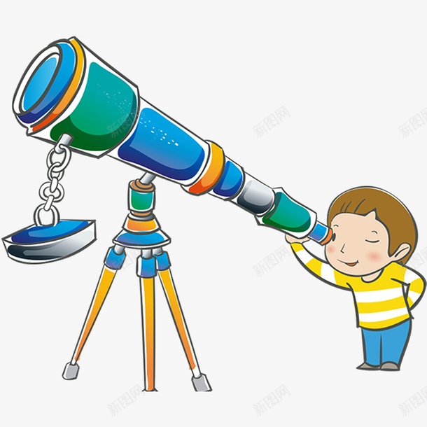 使用天文望远镜的儿童人物png免抠素材_新图网 https://ixintu.com 人物望远镜 人物设计 儿童节 天文望远镜 手绘 插画设计