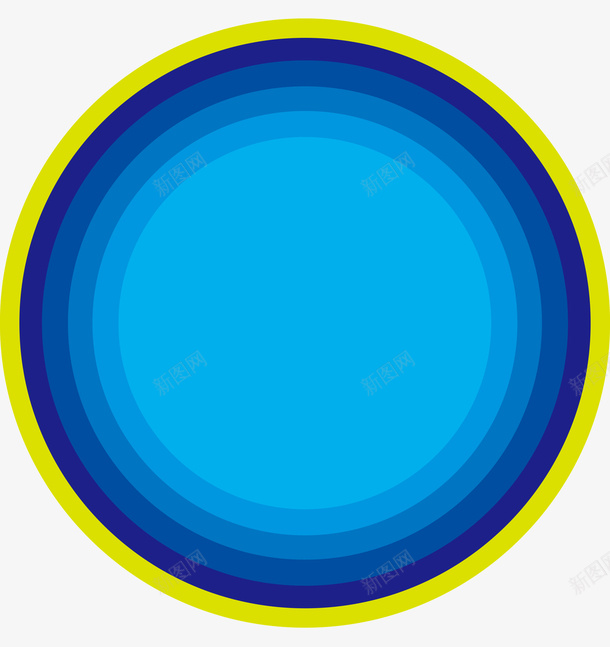 圆形几何文案psd免抠素材_新图网 https://ixintu.com 几何 几何文案 圆形 彩色圆形
