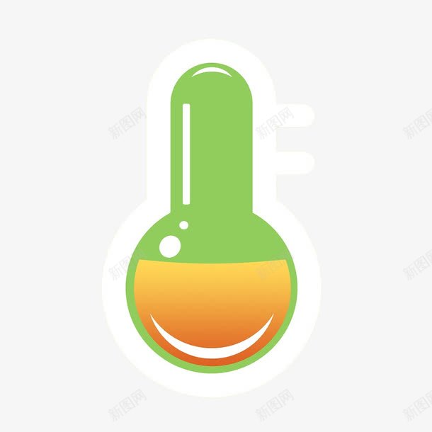 绿色水温图标png_新图网 https://ixintu.com 图标素材 水温 测量 温度计 绿色