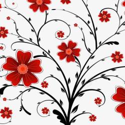 红色花瓣底纹素材