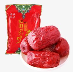 红色和田枣营养包装素材