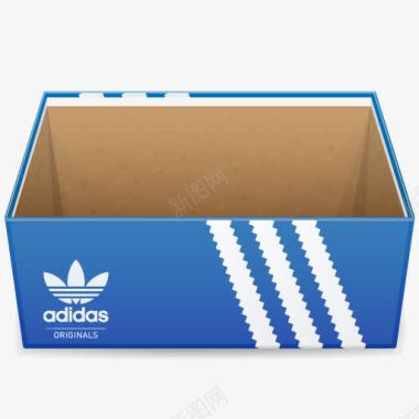 Adidas跑步鞋盒图标图标