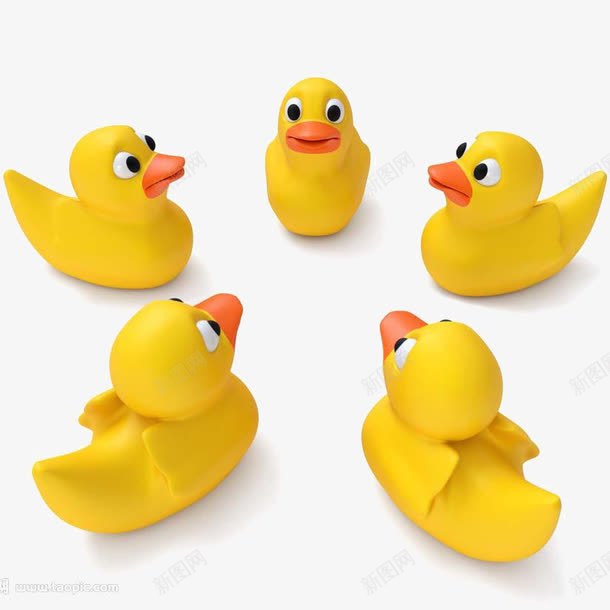 五只小鸭子png免抠素材_新图网 https://ixintu.com 小鸭子 玩具 鸭 鸭子