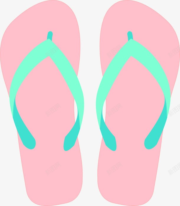 粉色的拖鞋png免抠素材_新图网 https://ixintu.com 拖鞋 粉色拖鞋 粉色鞋 鞋