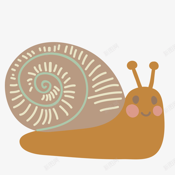 水彩小蜗牛png免抠素材_新图网 https://ixintu.com png图形 png装饰 动物 手绘 水彩 蜗牛 装饰