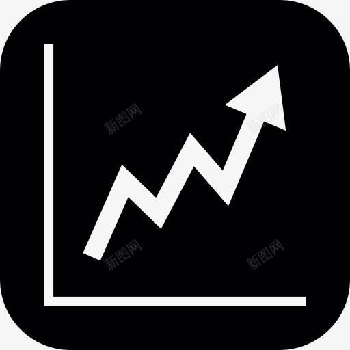 股票上升的图形图标png_新图网 https://ixintu.com 上升 商务 图形 圆形广场 线 股票