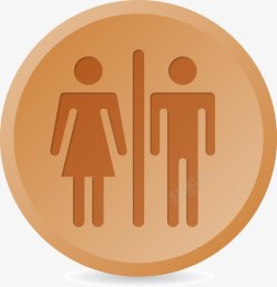 男女厕所标志素材