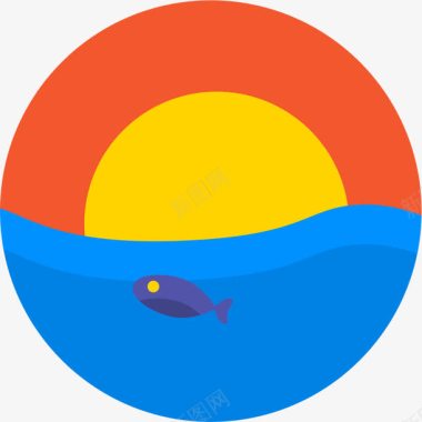 创意鱼缸图标图标