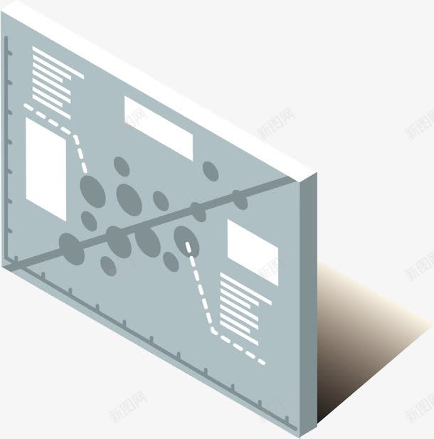 PPT信息图元素png免抠素材_新图网 https://ixintu.com PPT 信息图 商业 插画 斜向立体墙