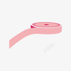 粉色的胶带矢量图素材