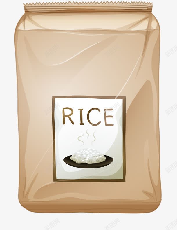 香甜大米png免抠素材_新图网 https://ixintu.com rice 卡通 大米 米饭