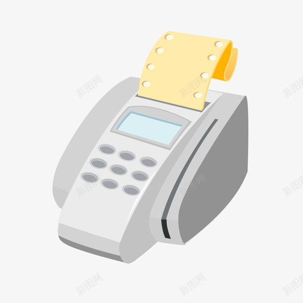 刷卡机图形png免抠素材_新图网 https://ixintu.com 刷卡机 刷卡机图形 图形 白色