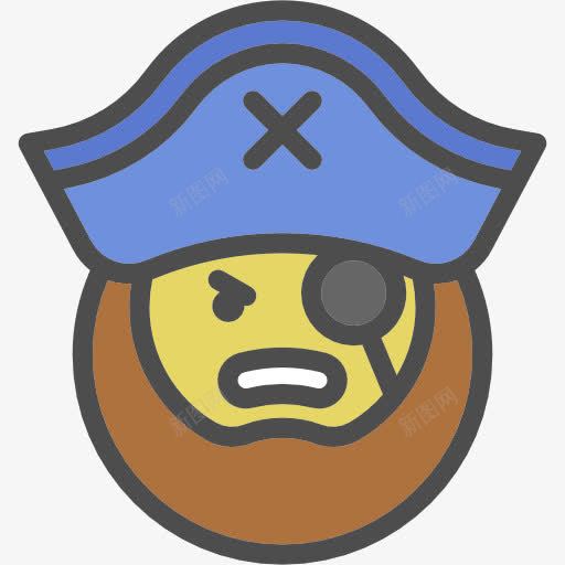 海盗图标png_新图网 https://ixintu.com captain 人 人头像 海盗 用户 胡子 舰长 船长 面部毛发