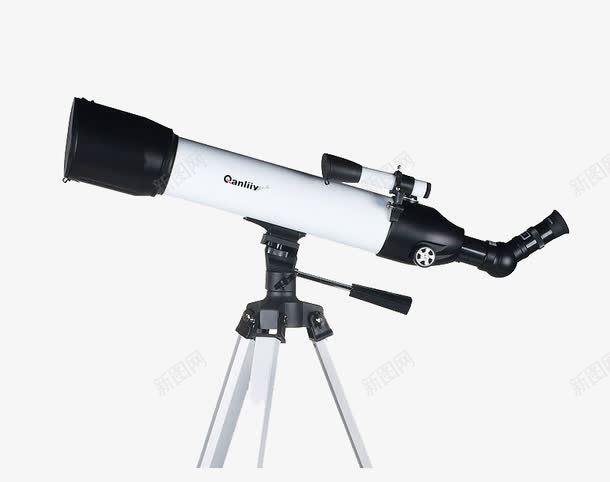 天文望远镜png免抠素材_新图网 https://ixintu.com 产品实物图 仪器仪表 侧面图 千里鹰 白色望远镜