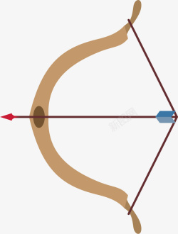 弓箭符号弓箭卡通符号高清图片