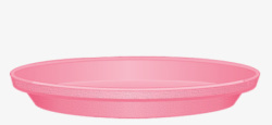 粉色圆盘粉色塑料盛器高清图片