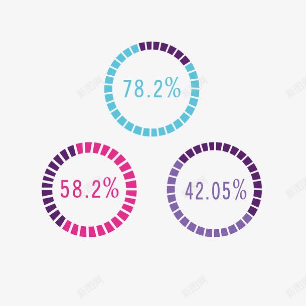 彩色圆形分析png免抠素材_新图网 https://ixintu.com ppt 分析 占比 圆形 彩色 百分比 进度