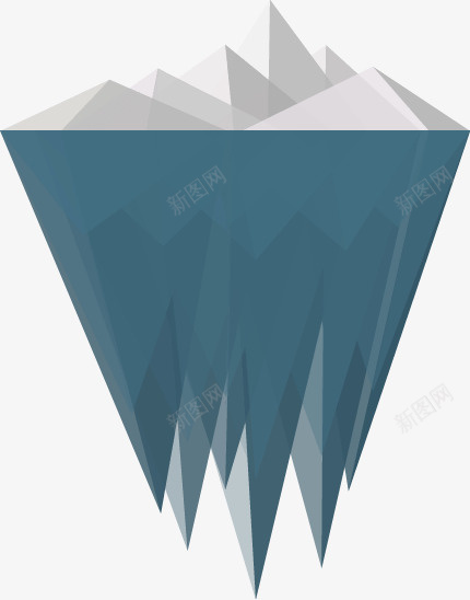 扁平化冰山png免抠素材_新图网 https://ixintu.com 冰山 冰山PNG图 冰山免扣PNG图 冰山免扣图 卡通手绘 扁平化 模型 蓝色