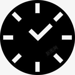 矢量和时间时钟时间的工具图标高清图片