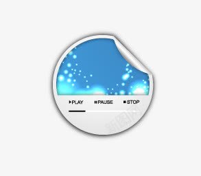 音乐图标png_新图网 https://ixintu.com 卷叶图标程序图标 电脑图标 立体图标 蓝色 音乐播放器