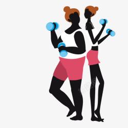 运动减肥的美女素材