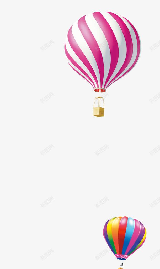 唯美精美气球热气球png免抠素材_新图网 https://ixintu.com 唯美 彩色 气球 热气球 粉色 精美