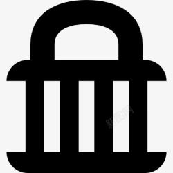 监狱钥匙狱锁图标高清图片