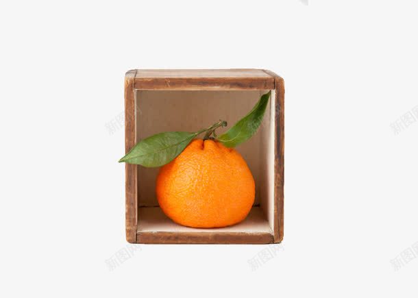创意橙子png免抠素材_新图网 https://ixintu.com 拍摄 水果 箱子 静物