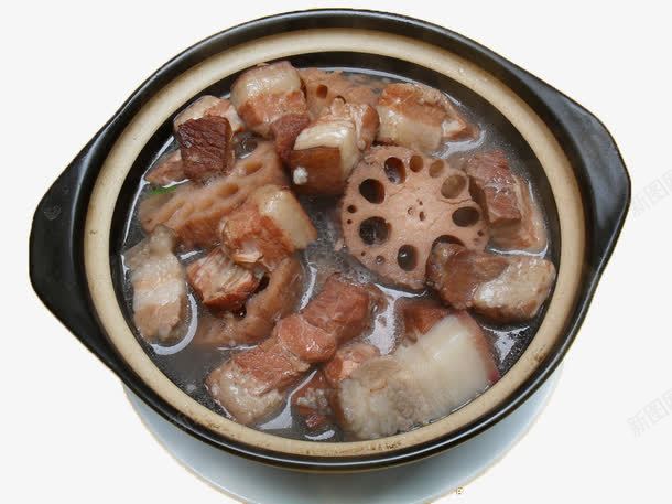 猪肉莲藕汤png免抠素材_新图网 https://ixintu.com 汤 补品 食物