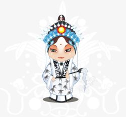 花旦矢量图素材