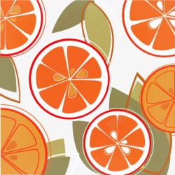 橘子文理手绘橘子背景高清图片