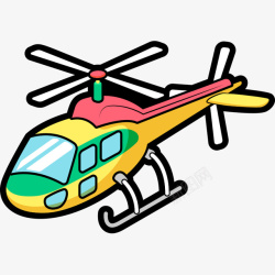 立体直升机卡通直升机高清图片