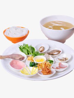 清汤砂锅米线素材