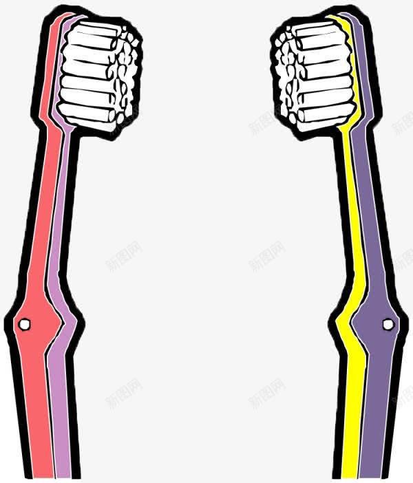 牙刷刷子清洁工具psd免抠素材_新图网 https://ixintu.com 刷子清洁工具 牙刷