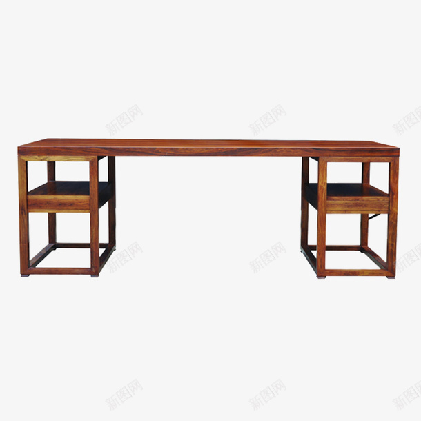 立面家具书桌png免抠素材_新图网 https://ixintu.com 书桌 复古 木质 立面家具