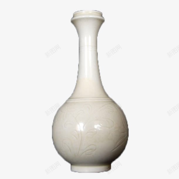 白色净瓶纯净花纹白瓷瓶png免抠素材_新图网 https://ixintu.com 白瓷瓶 白的 纯净 花纹