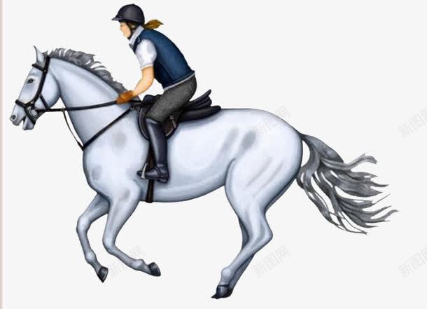 骑马的人png免抠素材_新图网 https://ixintu.com 创意 卡通 手绘 骑马的人