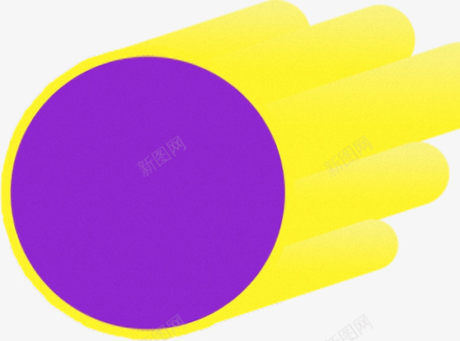 紫黄色不规则图标图标