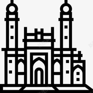 塔扎的清真寺图标图标